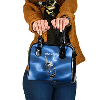 Fishing Custom South Carolina Flag Shoulder Handbag Fish Hook Graphic in Blue Gradient Design - Wonder Print Shop