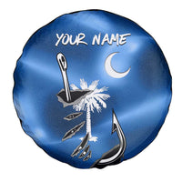 Fishing Custom South Carolina Flag Spare Tire Cover Fish Hook Graphic in Blue Gradient Design - Wonder Print Shop