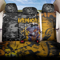 Hip Hop Street Style Back Car Seat Cover Yellow and Black Graffiti and Urban Skull Character Design - Wonder Print Shop