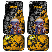 Hip Hop Street Style Car Mats Yellow and Black Graffiti and Urban Skull Character Design - Wonder Print Shop