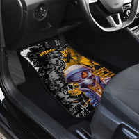 Hip Hop Street Style Car Mats Yellow and Black Graffiti and Urban Skull Character Design - Wonder Print Shop