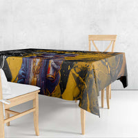 Hip Hop Street Style Tablecloth Yellow and Black Graffiti and Urban Skull Character Design - Wonder Print Shop