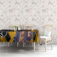 Hip Hop Street Style Tablecloth Yellow and Black Graffiti and Urban Skull Character Design - Wonder Print Shop