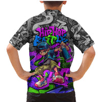 Hip Hop Battle Family Matching Mermaid Dress and Hawaiian Shirt Spray Can Kid Character and Colorful Graffiti Street Art Design - Wonder Print Shop