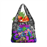 Hip Hop Battle Grocery Bag Spray Can Kid Character and Colorful Graffiti Street Art Design - Wonder Print Shop