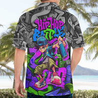 Hip Hop Battle Hawaiian Shirt Spray Can Kid Character and Colorful Graffiti Street Art Design - Wonder Print Shop