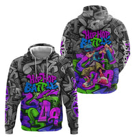 Hip Hop Battle Hoodie Spray Can Kid Character and Colorful Graffiti Street Art Design - Wonder Print Shop