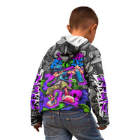 Hip Hop Battle Kid Hoodie Spray Can Kid Character and Colorful Graffiti Street Art Design - Wonder Print Shop
