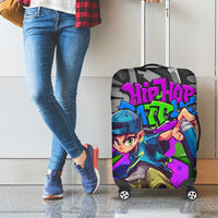 Hip Hop Battle Luggage Cover Spray Can Kid Character and Colorful Graffiti Street Art Design - Wonder Print Shop