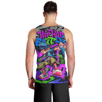 Hip Hop Battle Men Tank Top Spray Can Kid Character and Colorful Graffiti Street Art Design - Wonder Print Shop