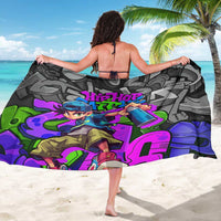 Hip Hop Battle Sarong Spray Can Kid Character and Colorful Graffiti Street Art Design - Wonder Print Shop