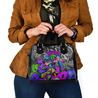 Hip Hop Battle Shoulder Handbag Spray Can Kid Character and Colorful Graffiti Street Art Design - Wonder Print Shop