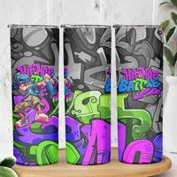 Hip Hop Battle Skinny Tumbler Spray Can Kid Character and Colorful Graffiti Street Art Design - Wonder Print Shop