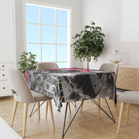 Hip Hop Graffiti Design Tablecloth Sitting Hooded Figure and Red Black Street Art Elements - Wonder Print Shop