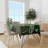 Graffiti Street Art Tablecloth Smoking Ape Character and Neon Crown Symbols in Green and Yellow Graphic Design - Wonder Print Shop