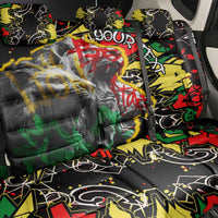 Lion King Africa Graffiti Street Art Back Car Seat Cover Bold Text and Neon Colors Design - Wonder Print Shop