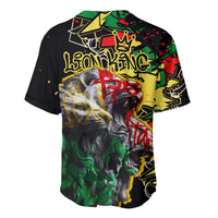 Lion King Africa Graffiti Street Art Baseball Jersey Bold Text and Neon Colors Design - Wonder Print Shop