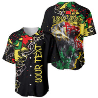 Lion King Africa Graffiti Street Art Baseball Jersey Bold Text and Neon Colors Design - Wonder Print Shop