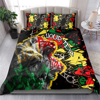 Lion King Africa Graffiti Street Art Bedding Set Bold Text and Neon Colors Design - Wonder Print Shop