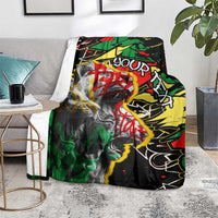 Lion King Africa Graffiti Street Art Blanket Bold Text and Neon Colors Design - Wonder Print Shop