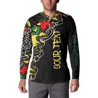 Lion King Africa Graffiti Street Art Button Sweatshirt Bold Text and Neon Colors Design - Wonder Print Shop