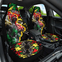 Lion King Africa Graffiti Street Art Car Seat Cover Bold Text and Neon Colors Design - Wonder Print Shop