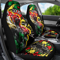 Lion King Africa Graffiti Street Art Car Seat Cover Bold Text and Neon Colors Design - Wonder Print Shop