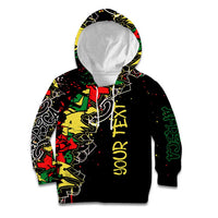 Lion King Africa Graffiti Street Art Kid Hoodie Bold Text and Neon Colors Design - Wonder Print Shop