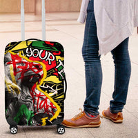 Lion King Africa Graffiti Street Art Luggage Cover Bold Text and Neon Colors Design - Wonder Print Shop