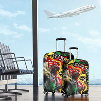 Lion King Africa Graffiti Street Art Luggage Cover Bold Text and Neon Colors Design - Wonder Print Shop