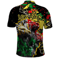 Lion King Africa Graffiti Street Art Polo Shirt Bold Text and Neon Colors Design - Wonder Print Shop