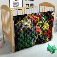 Lion King Africa Graffiti Street Art Quilt Bold Text and Neon Colors Design - Wonder Print Shop