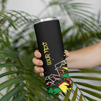 Lion King Africa Graffiti Street Art Skinny Tumbler Bold Text and Neon Colors Design - Wonder Print Shop