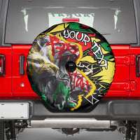 Lion King Africa Graffiti Street Art Spare Tire Cover Bold Text and Neon Colors Design - Wonder Print Shop