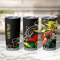 Lion King Africa Graffiti Street Art Tumbler Cup Bold Text and Neon Colors Design - Wonder Print Shop