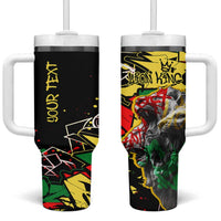 Lion King Africa Graffiti Street Art Tumbler With Handle Bold Text and Neon Colors Design - Wonder Print Shop