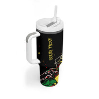 Lion King Africa Graffiti Street Art Tumbler With Handle Bold Text and Neon Colors Design - Wonder Print Shop