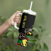 Lion King Africa Graffiti Street Art Tumbler With Handle Bold Text and Neon Colors Design - Wonder Print Shop