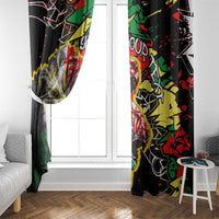 Lion King Africa Graffiti Street Art Window Curtain Bold Text and Neon Colors Design - Wonder Print Shop