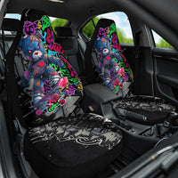 Teddy Bear Hip Hop Graffiti Street Art Car Seat Cover Crown Shades and Colorful Spray Paint Design - Wonder Print Shop