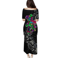 Teddy Bear Hip Hop Graffiti Street Art Puletasi Crown Shades and Colorful Spray Paint Design - Wonder Print Shop