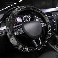 Teddy Bear Hip Hop Graffiti Street Art Steering Wheel Cover Crown Shades and Colorful Spray Paint Design - Wonder Print Shop