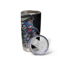 Teddy Bear Hip Hop Graffiti Street Art Tumbler Cup Crown Shades and Colorful Spray Paint Design - Wonder Print Shop