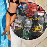 Nelson Mandela Beach Blanket Street Spray Art Recreating The Life Of A Great Man - Wonder Print Shop