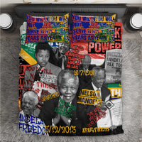 Nelson Mandela Bedding Set Street Spray Art Recreating The Life Of A Great Man - Wonder Print Shop