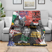 Nelson Mandela Blanket Street Spray Art Recreating The Life Of A Great Man - Wonder Print Shop