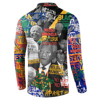 Nelson Mandela Button Sweatshirt Street Spray Art Recreating The Life Of A Great Man - Wonder Print Shop