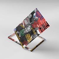 Nelson Mandela Canvas Wall Art Street Spray Art Recreating The Life Of A Great Man - Wonder Print Shop