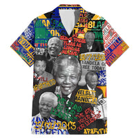 Nelson Mandela Family Matching Mermaid Dress and Hawaiian Shirt Street Spray Art Recreating The Life Of A Great Man - Wonder Print Shop