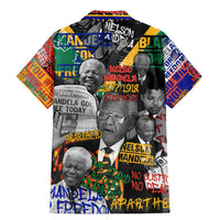 Nelson Mandela Family Matching Mermaid Dress and Hawaiian Shirt Street Spray Art Recreating The Life Of A Great Man - Wonder Print Shop